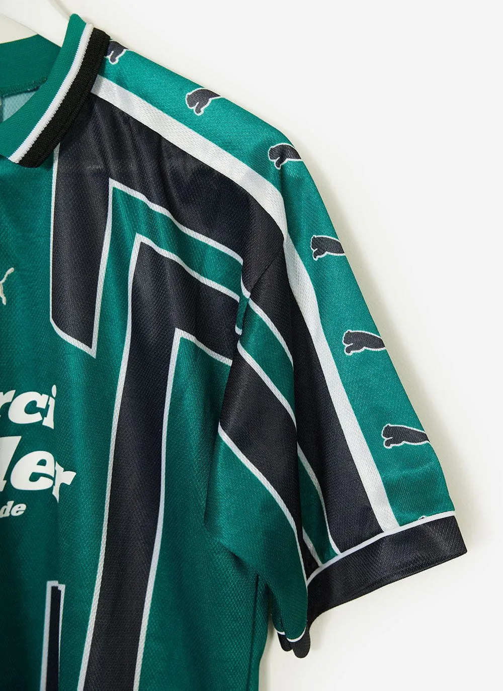 90s Puma Shirt #16 | Percival x Classic Football Shirts | Green with Black