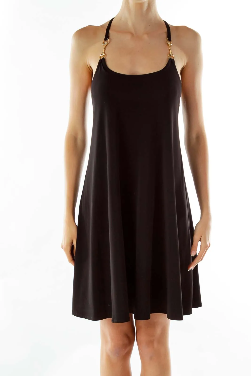 Black Loose Chain Dress