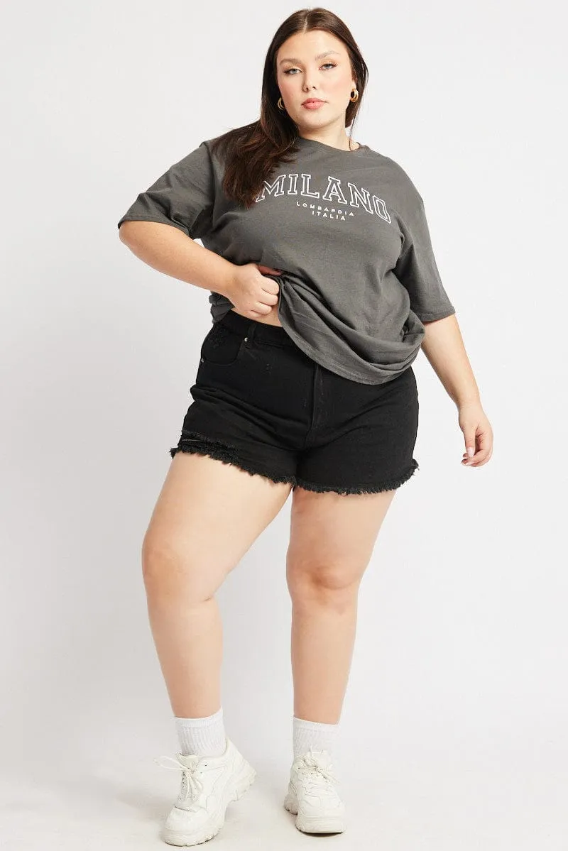 Black Relaxed Shorts