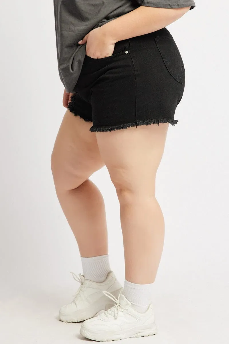 Black Relaxed Shorts