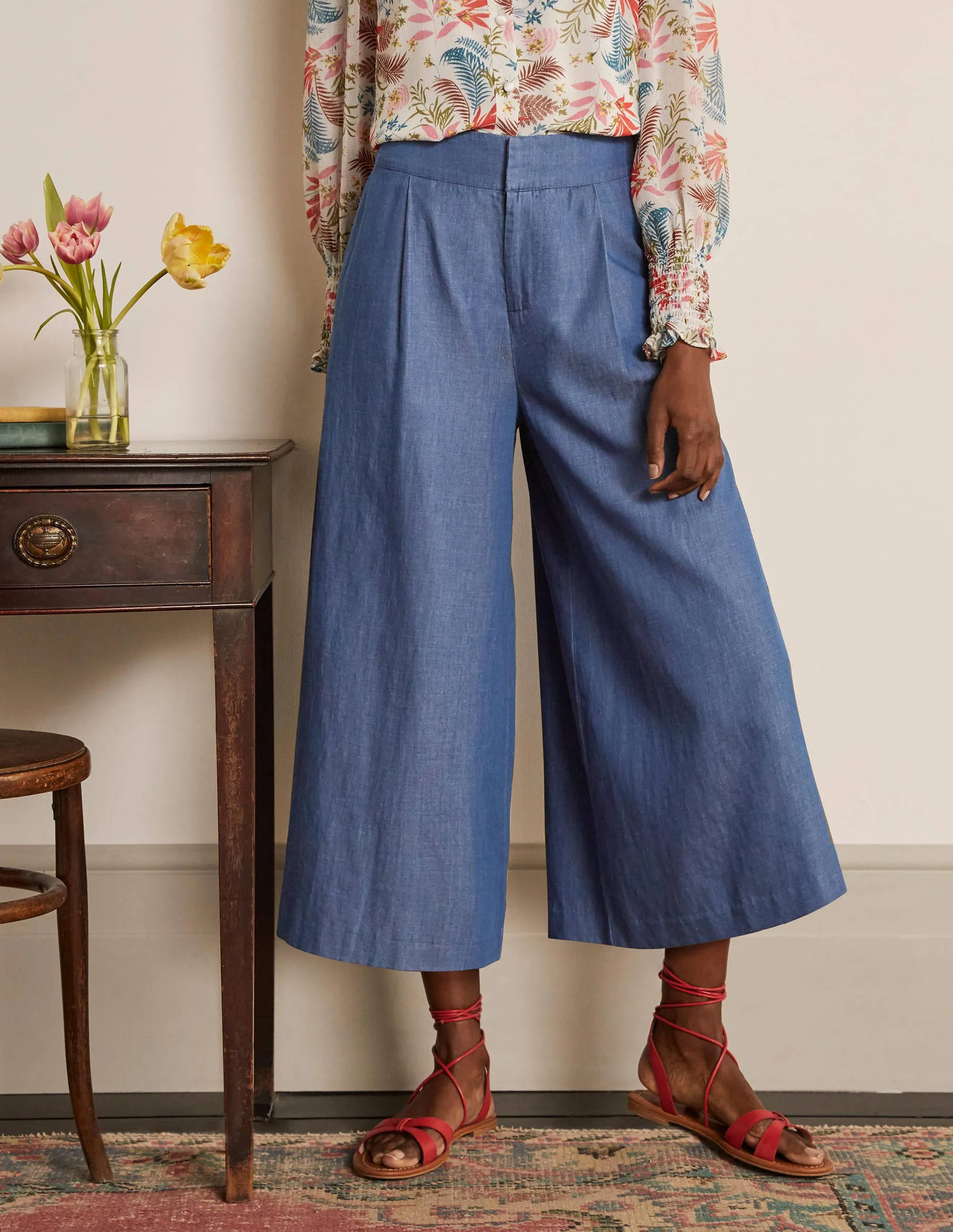 Brompton Culottes-Mid Vintage Denim