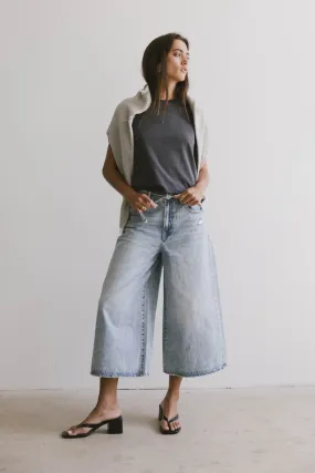 Bruce Culottes in Light Wash - FINAL SALE