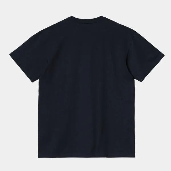 Carhartt WIP S/S Chase T-Shirt Dark Navy - Gold