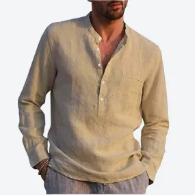 Casual Long-Sleeve Henley Shirts