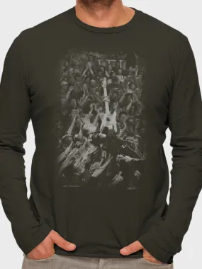 Clinch Long Sleeve Crew Bruce Crowd Faded Black