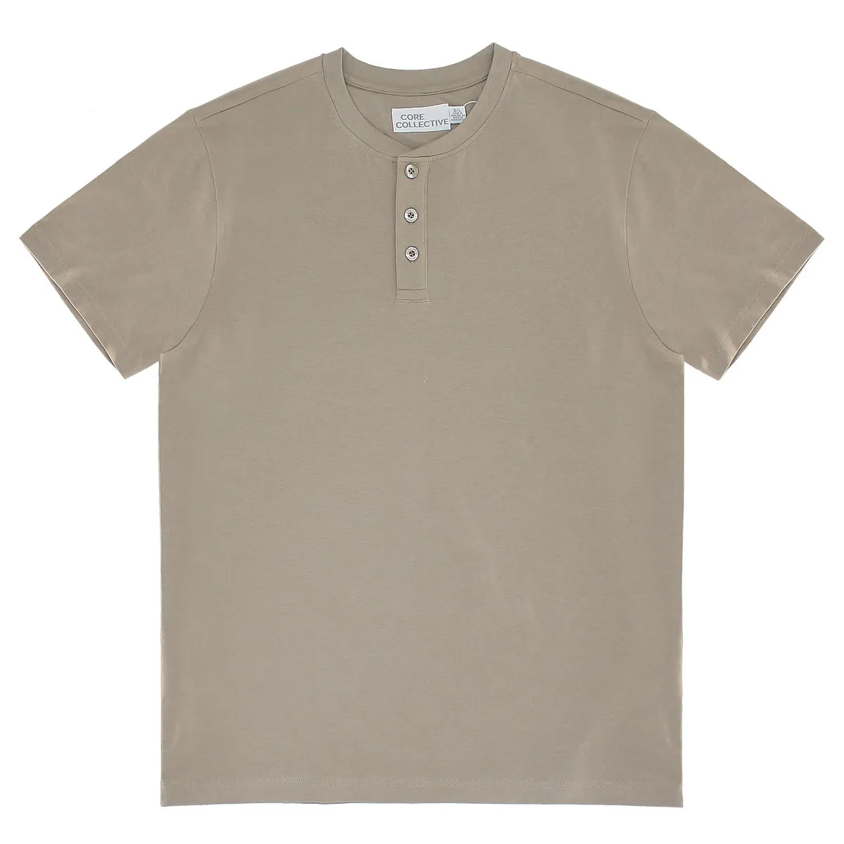 Core Collective Classic Fit Lux SS Henley Tee