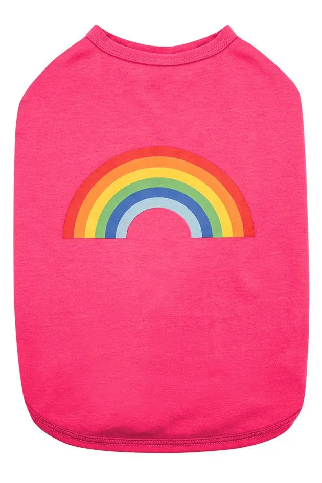 DGG Rainbow Hot Pink Dog T-Shirt