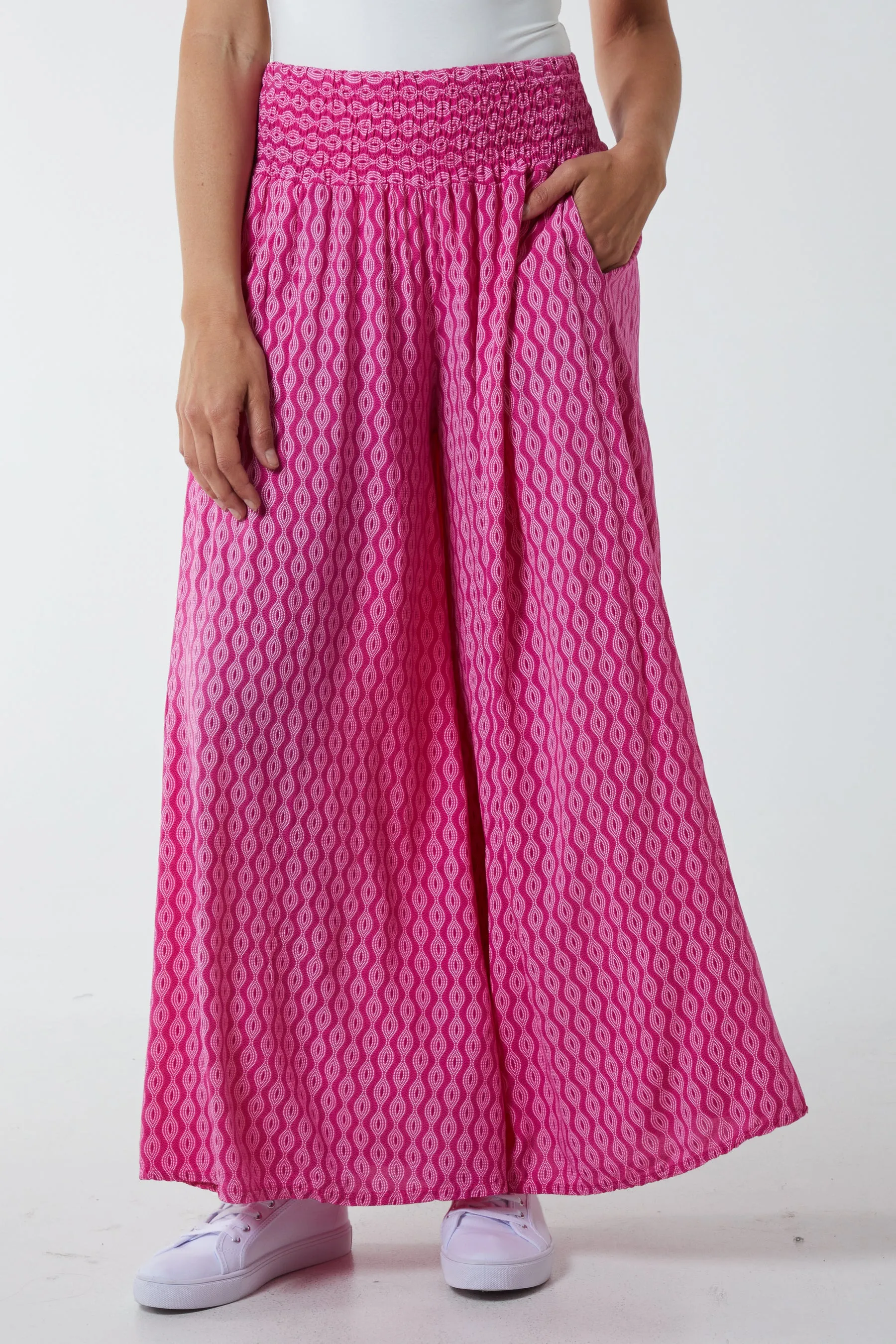 Floral Mandala Wide Leg Culottes