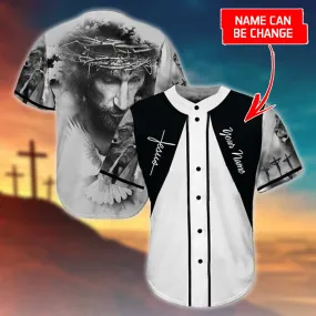 God Dove Jesus Cross Custom Baseball Jersey - Personalized Jesus Baseball Jersey For Men and Women