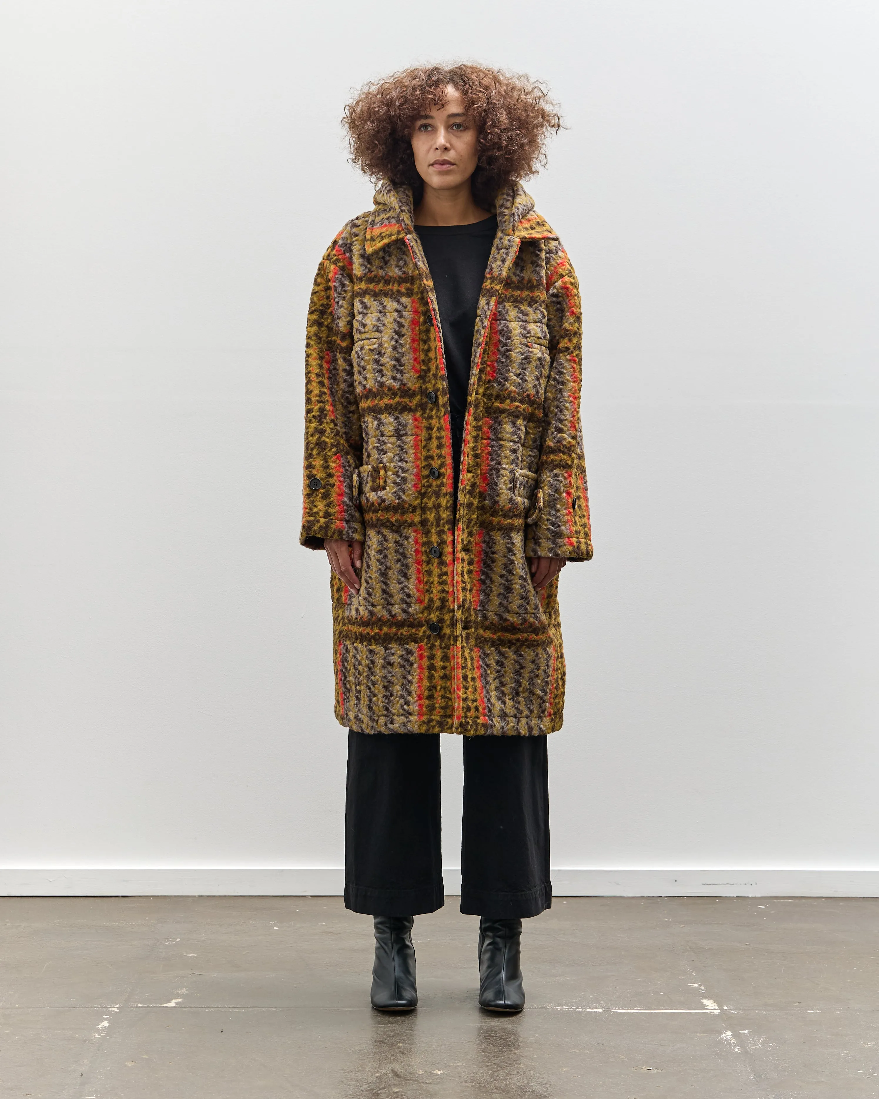 Henrik Vibskov Blackout Coat, Multicolored Checks