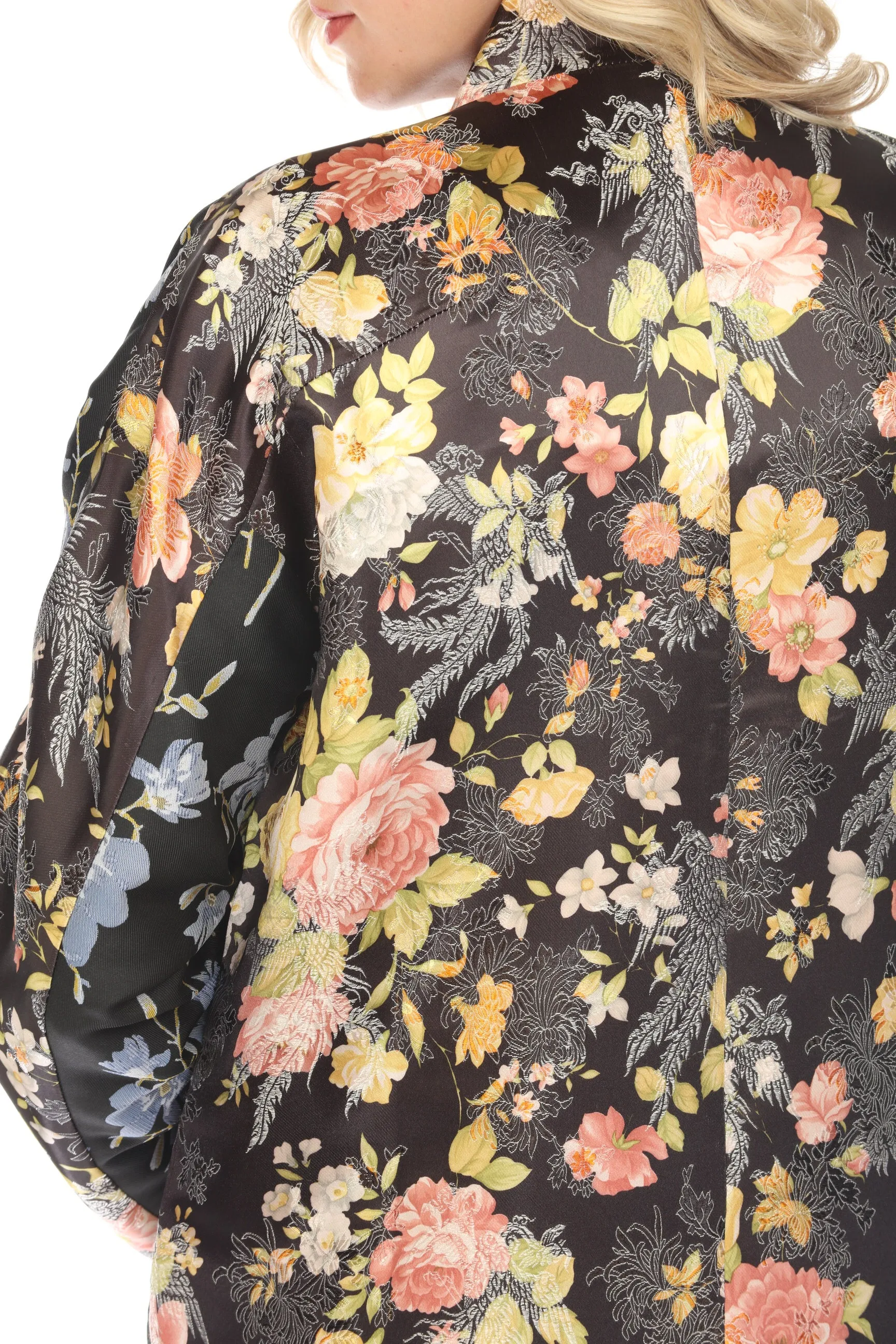 Johnny Was Biya Calanthe Patchwork Floral Coat Boho Chic B46821