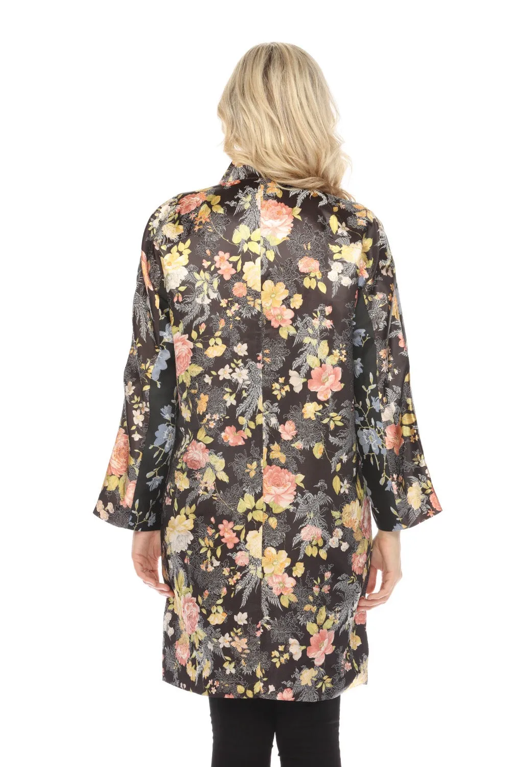 Johnny Was Biya Calanthe Patchwork Floral Coat Boho Chic B46821