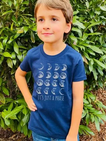 Just a Phase Kids T Navy