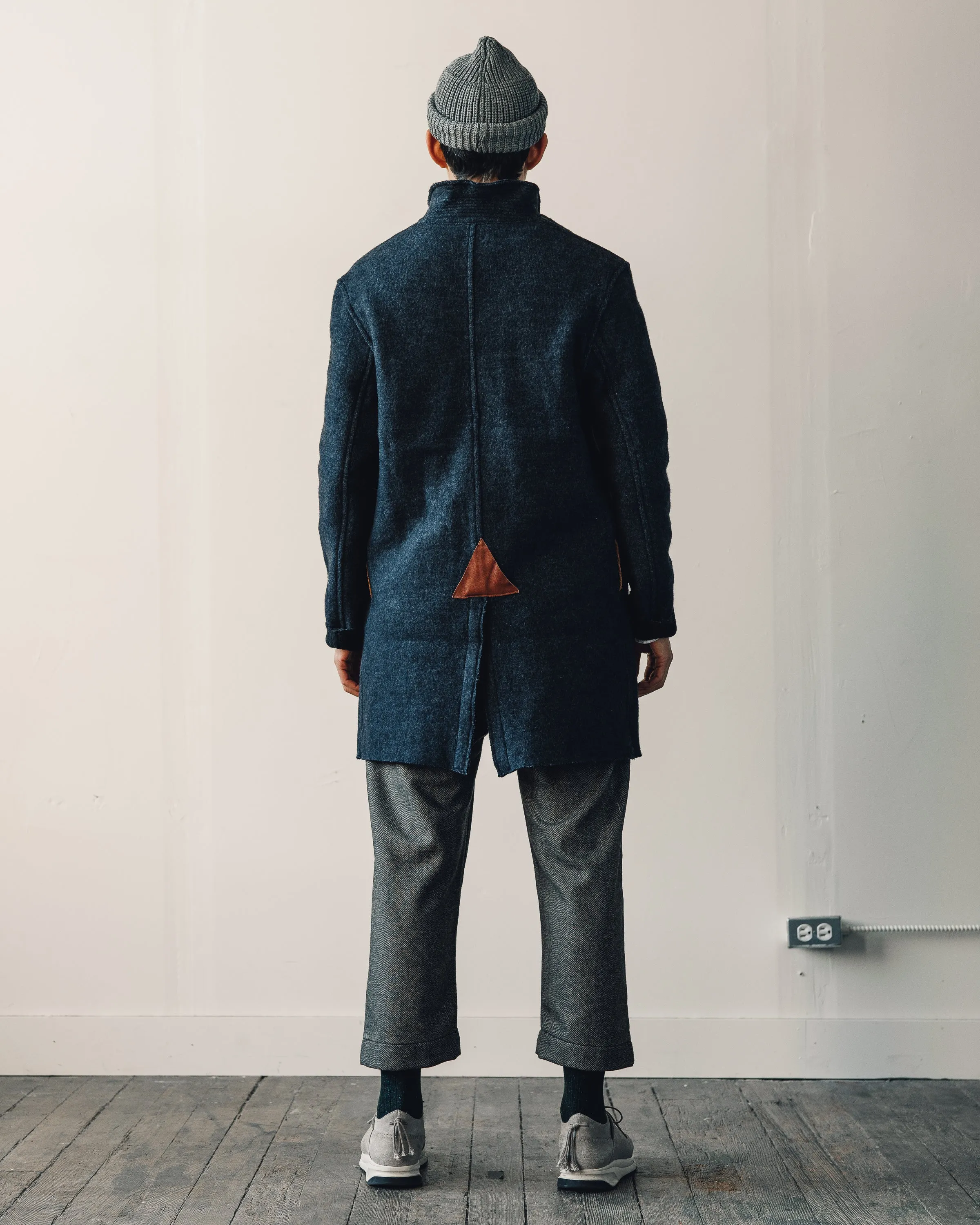 Kapital Tyrol Wool Nomad Jacket, Navy