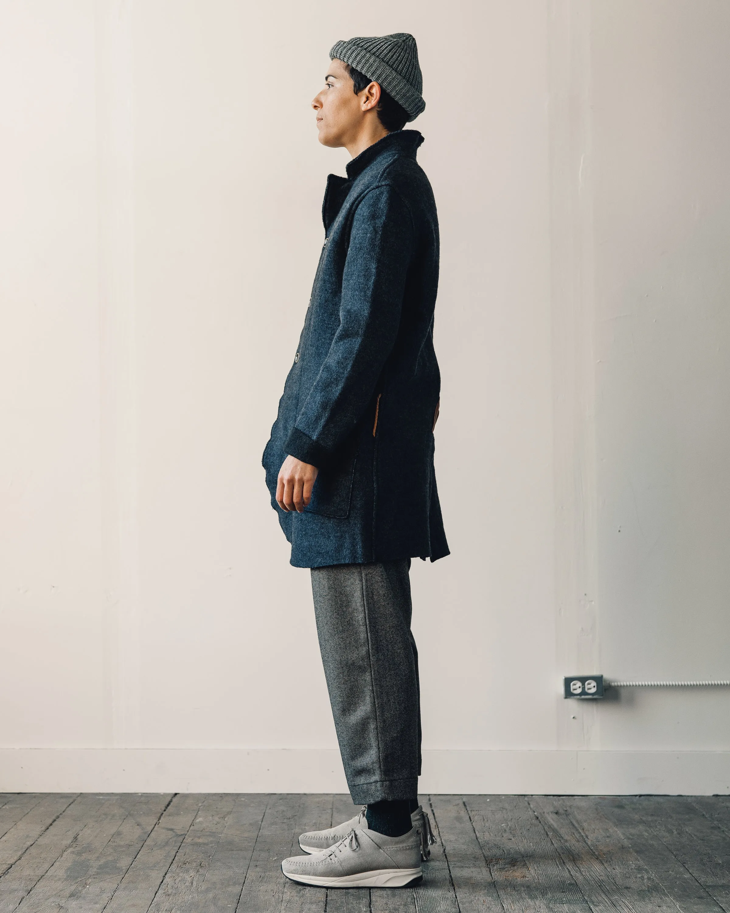 Kapital Tyrol Wool Nomad Jacket, Navy