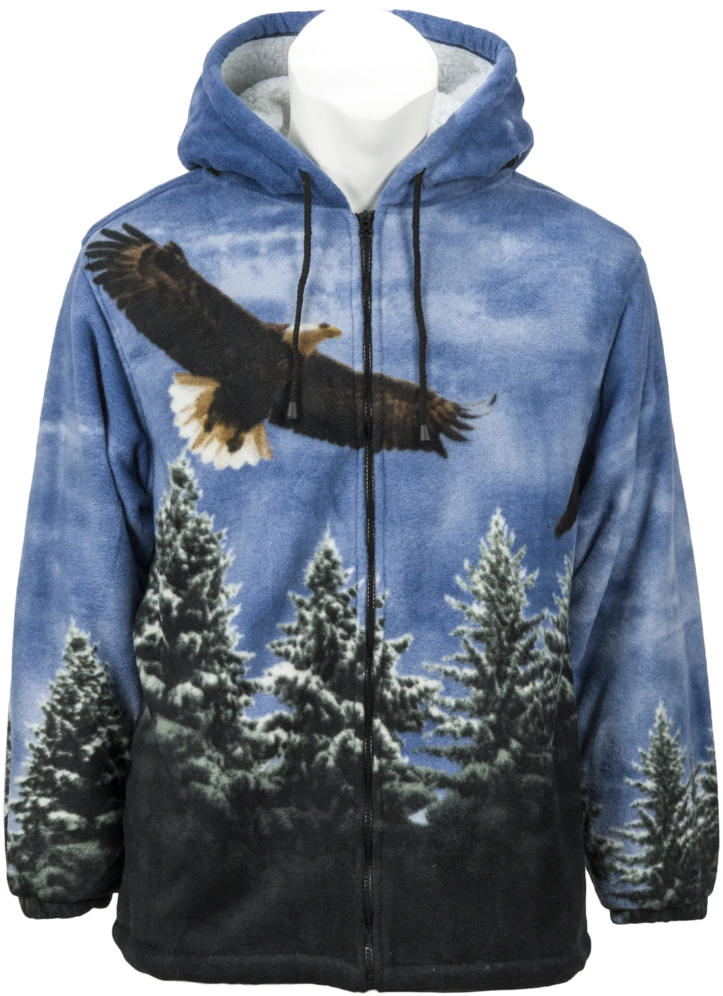 MENS/WOMENS R'LIXIO FAUX FUR BLUE EAGLE ANIMAL JACKET