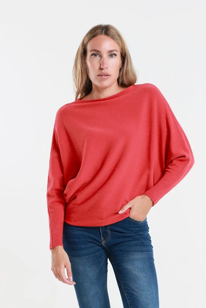 Mylah Seriously Soft Batwing Sweater (BLS413)