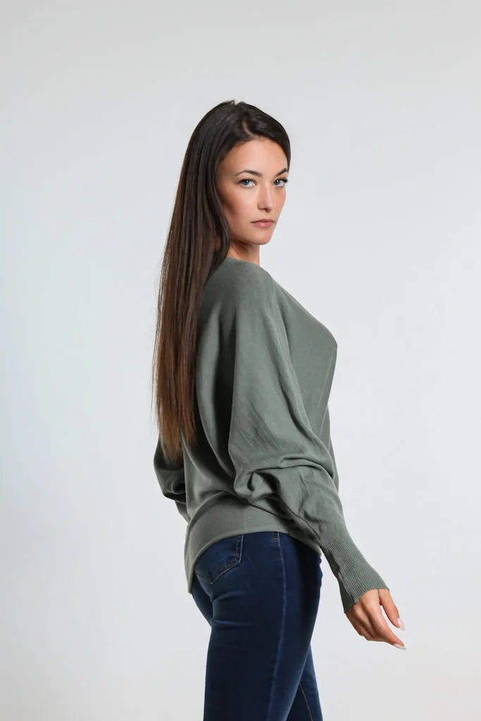 Mylah Seriously Soft Batwing Sweater (BLS413)