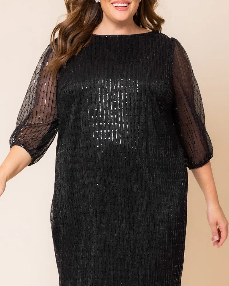 Sequin Splendor Shift Dress