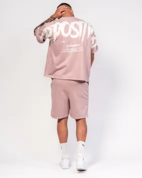 Soft Pink Relaxed Fit Jersey Shorts