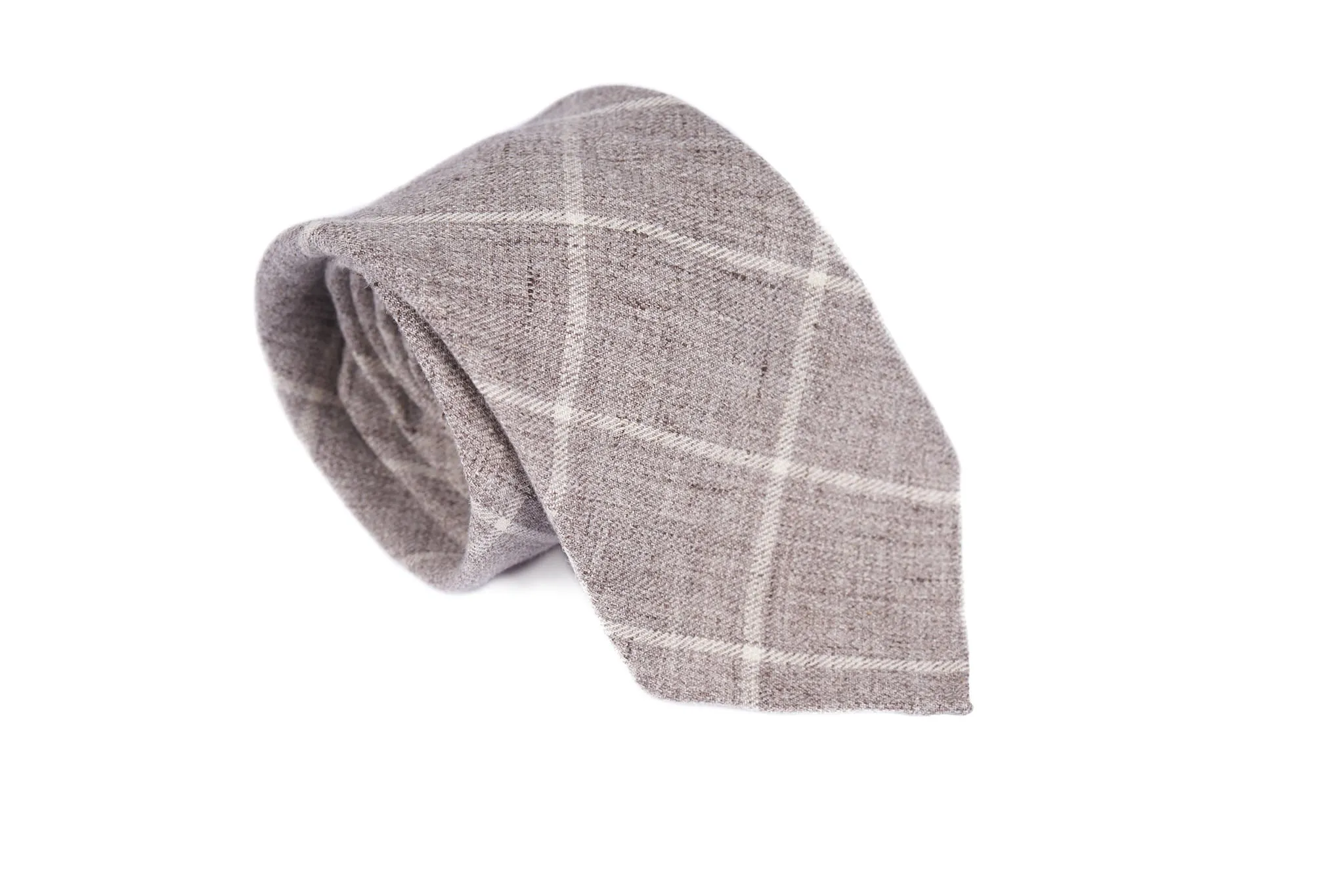 Taupe-Cream Large Checks