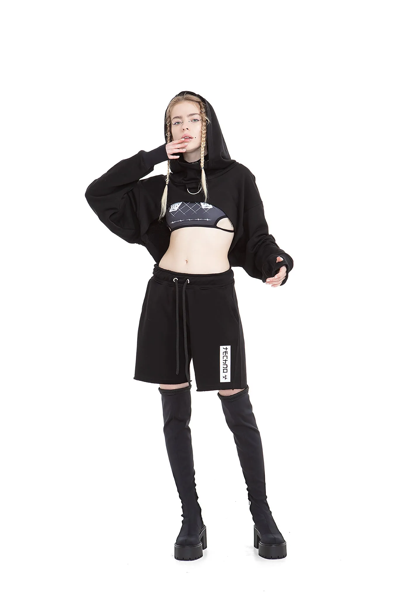 Techno Relaxed unisex shorts