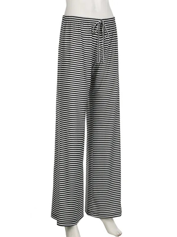 TEEK - Loose Low-Rise Knitted Wide-Legged Trousers