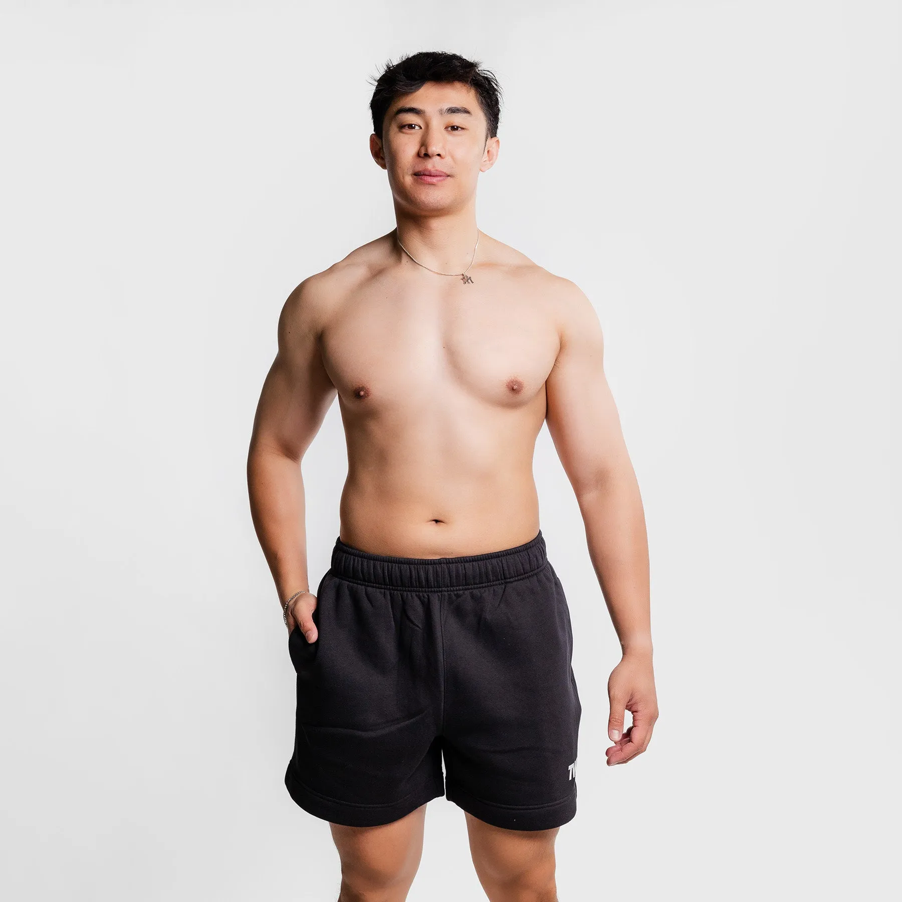 TWL - RELAXED TRACK SHORTS - BLACK