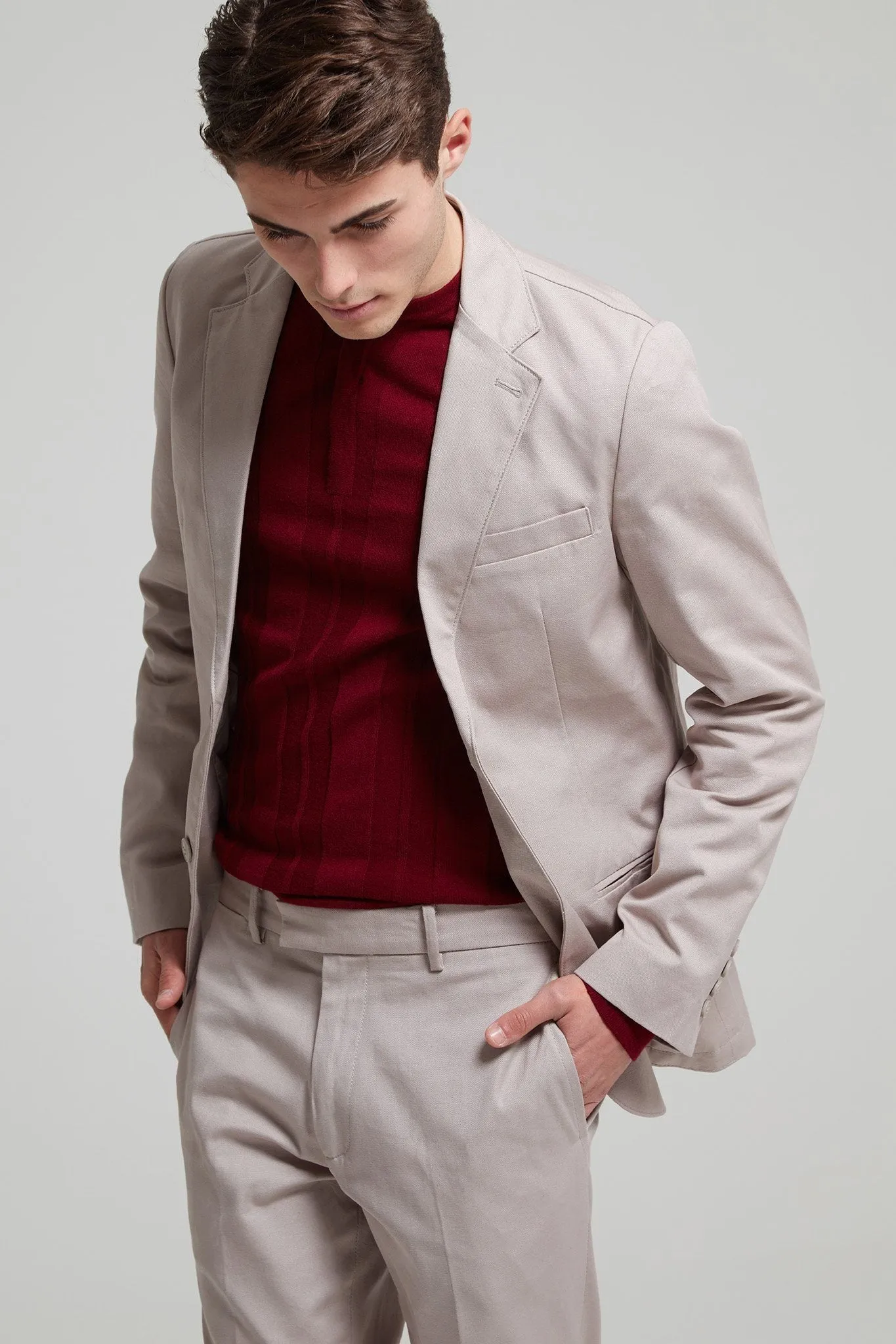 Unstructured Cotton Canvas Jacket